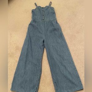 Girls Abercrombie Kids Denim Jumpsuit